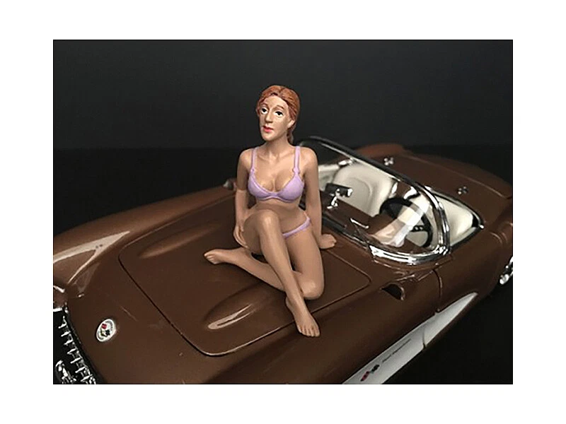 September Bikini Calendar Girl Figurine for 1/24 Scale by American Diorama 38273