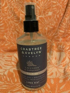 CRABTREE & EVELYN Lavender & Espresso Calming Linen Mist 8.5 fl oz - Picture 1 of 7