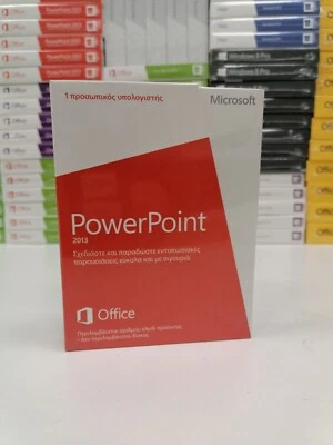 Nuovo Sigillato Microsoft Office 2013 PowerPoint Greco Medialess IVA FATTURA ... - Immagine 1 di 4