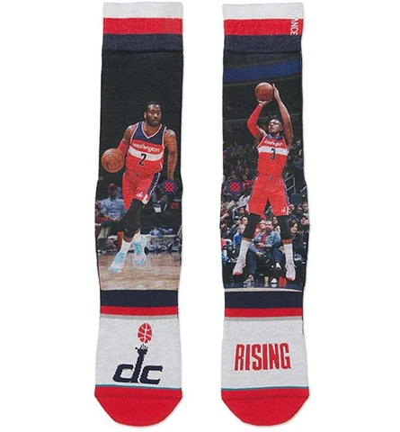 Stance NBA Washington Wizards Men's Socks NWT Wall Beal DC Rising Multiple Sizes Cover