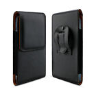 Universal Vertical Leather Belt Clip Loop Pouch Cellphone Holder Bag Case Cover