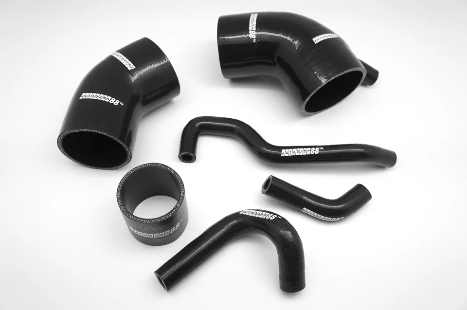 Manguera de admisión de aire de silicona Autobahn88 apta para Toyota Celica GT-Four ST185 RC - NEGRA Foto 1 de 4