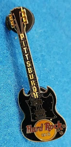 PITTSBURGH BLACK EXTERIOR HRC FACADE SIGN SG GIBSON GUITAR Hard Rock Cafe PIN - Picture 1 of 1