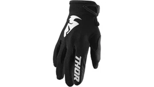 NEW THOR Sector Gloves - Black/White - Medium - MOTORCYCLE/OFFROAD/ATV - Picture 1 of 3
