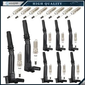 8 Pcs For 18 19 Ford F-250 F-350 E-350 Super Duty 6.2L Ignition Coil Spark Plug - Picture 1 of 22