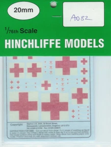 Skytrex 1/76 (20mm) Decals - US Red Crosses - Picture 1 of 1
