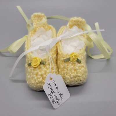 Ботинки детские ручной работы - вязаные крючком балетные тапочки пинетки - Изображение 1 из 4