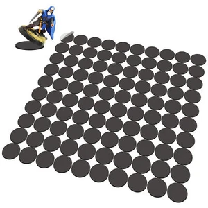 Evemodel 100pcs Miniature Magnetic Self-adhensive 25mm Round Bases for Wargames - Picture 1 of 5