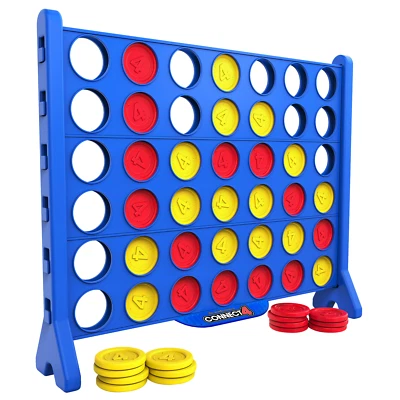 Giant Connect Four Yard Game Party Oversized Large Big Backyard Fun Outdoor Pack - Image 1 of 4