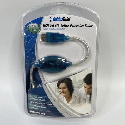Cables To Go Usb 2.0 A/A Active Extension Cable Usb Power Extender 15ft / 5m - Image 1 of 3
