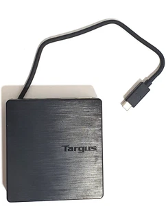 Targus USB-C Dock Docking Station DOCK412 LAN 10/100 HDMI VGA alim pass-through - Imagen 1 de 9