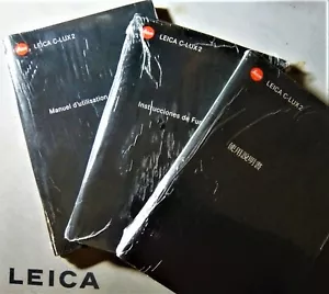 Leica C-Lux 2 Instruction manuals (French-Spanish-Japanese) Set of 3.NEW - Picture 1 of 2