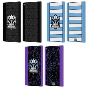 GLASGOW WARRIORS 2024/25 KIT ESCUDO CUERO LIBRO CARTERA ESTUCHE PARA AMAZON FIRE - Imagen 1 de 9