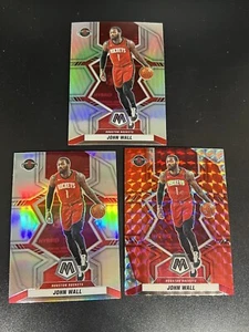 2021-22 Panini Mosaic John Wall (2x) Refractor + Red Prizm - Houston Rockets ! - Picture 1 of 2