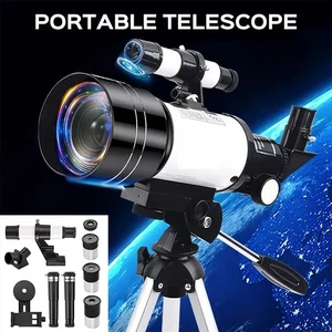 Teleskop Kinder Einsteiger 300/70mm Teleskop Astronomie mit Verstellbarem Stativ - Bild 1 von 22