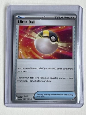 Ultra Ball 131 / 132  Pokemon Mega Evolution Base Set 2025  Near Mint  Non Holo - Image 1 of 4