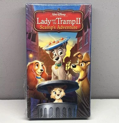 Lady & Tramp II Scamp’s Adventure - New Sealed! VHS Disney Video Tape Movie Club - Image 1 of 4