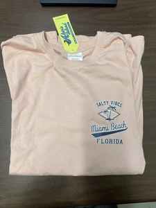 NWT Alvin’s Island. Miami Beach. Salty Vibes T Shirt. Sz M. SHIPS FAST! - Picture 1 of 8