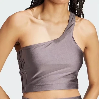 Adidas Originales Moda Recortado Spandex Un Hombro Top Corto Talla XL Carbón Foto 1 de 4