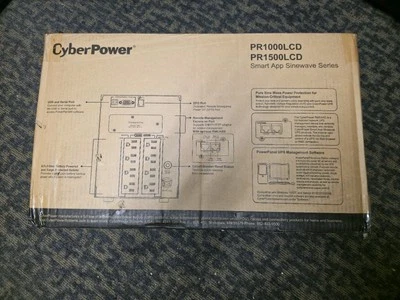 CyberPower PR1000LCD Smart App Sinewave UPS System- 8 Outlets - 1000VA/1000Watts - Image 1 of 3
