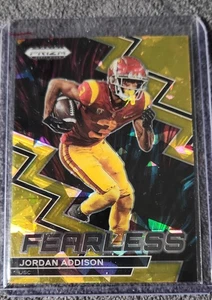 2023 Panini Prizm Draft Picks - Fearless Jordan Addison #F-23 Gold Ice Prizm... - Picture 1 of 2