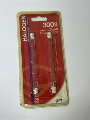 Globe 300W T3 J-Type 118MM Clear 120V Long Life Tube Light Bulb - Image 1 of 4