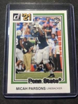 2021 Panini Chronicles Draft Picks - Donruss Retro Micah Parsons #27 (RC) - Image 1 of 2