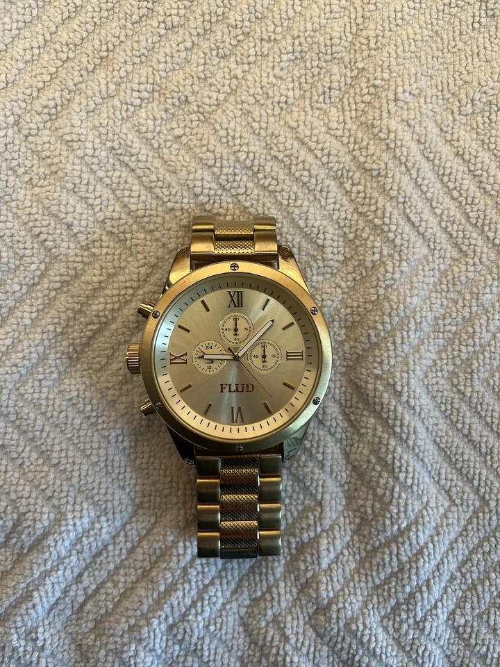Reloj Hombre Flud’s “The Order” Cronógrafo Analógico Cuarzo Dorado Foto 1 de 3