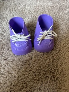 Vintage Cabbage Patch Kids Purple Shoes CPK - Picture 1 of 5