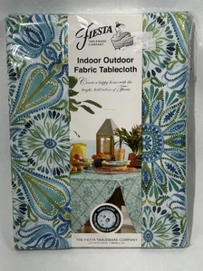 Fiesta Indoor Outdoor Stoff Tischdecke 60”x 102” länglich grün Bucht/Wiese NEU - Bild 1 von 6
