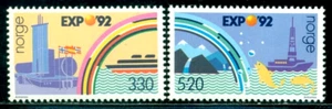 EXPO 1992 Sevilla, pabellón, arco iris, barco, cascada, barco, pescado, Noruega, Mi.1094, montado sin montar o nunca montado - Imagen 1 de 1