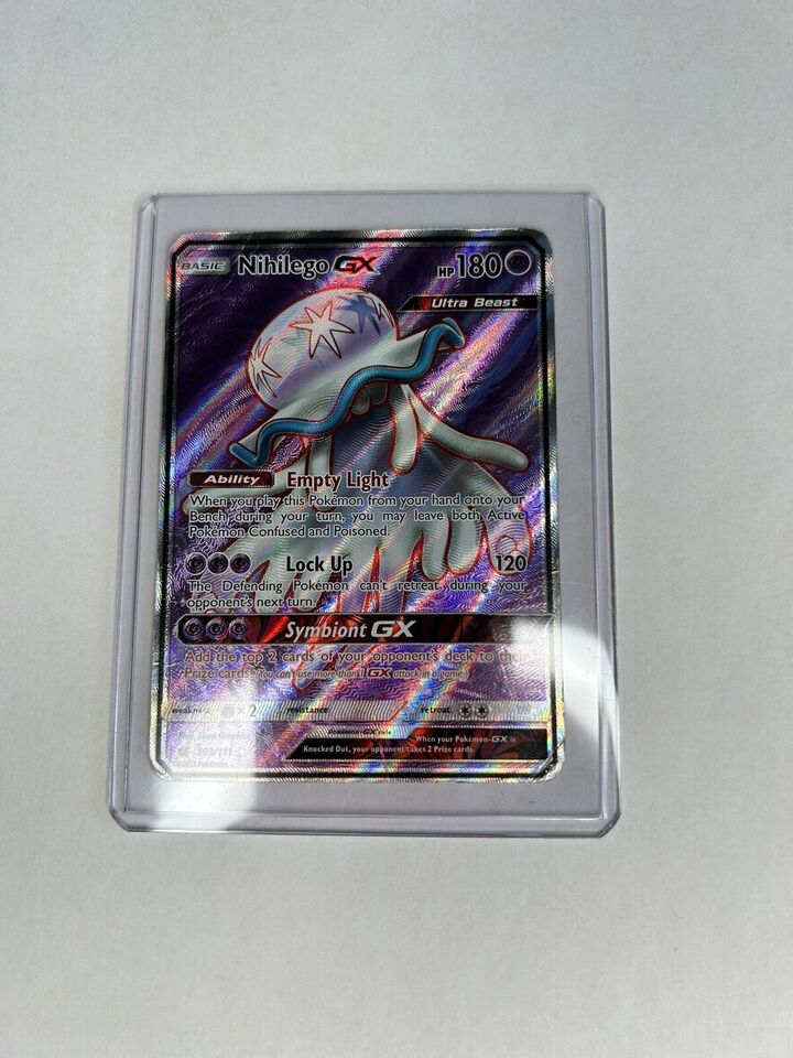 Carta Ultracriatura Nihilego Gx Full Art Invasão Carmim