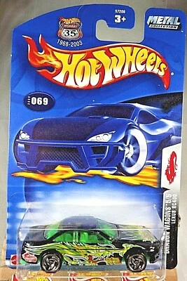 2003 Hot Wheels #69 Dragon Wagons 5/5 LEXUS SC400 Black w/Chrome SB Spoke Wheels - Image 1 of 4