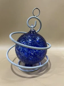 Vintage Light Catcher? Blown Glass Metal Piece Object Hanging Ornament  - Picture 1 of 9