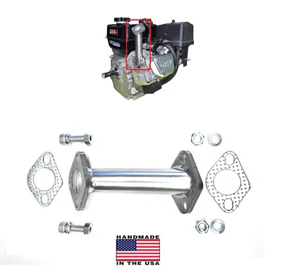 Extensão de tubo de escape para divisor de toras, Predator 212/224, Honda GX160 \ GX200 - Imagem 1 de 3