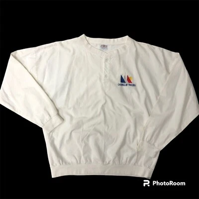 Camiseta de surf de playa de Hawaii de colección Crazy Shirts blanca suéter CARMEL BY THE SEA M Foto 1 de 4