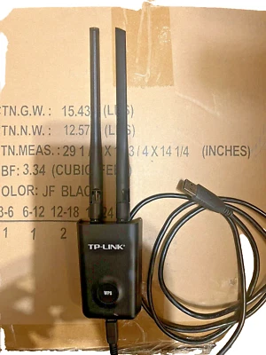 TP-Link TL-WN8200ND 300Mbps High Power Wireless USB Adapter WPS 2x 5dBi Antenna - Image 1 of 3