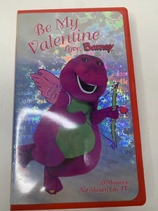 Be My Valentine Love, Barney Video Sing Along Music White VHS Tape Vintage 2000 - Picture 1 of 11