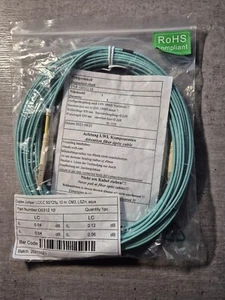 *** Glasfaser LWL-Patchkabel Duplex Jumper Multi-Mode LC-LC 50/125µ OM3 10m  *** - Afbeelding 1 van 1
