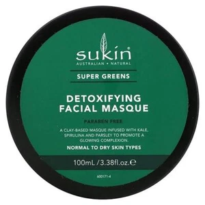 Sukin Super Greens Detoxifying Facial Masque Normal to Dry Skin 100ml - Picture 1 of 4