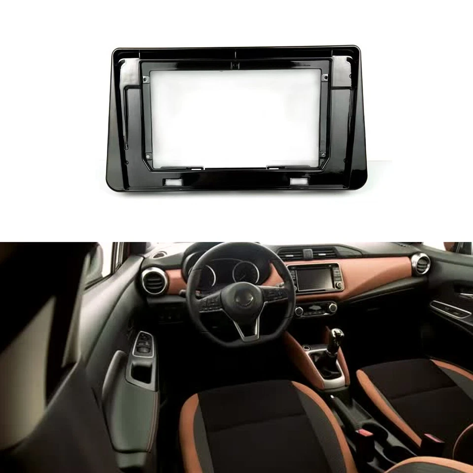Fascia Stereo Radio Bezel Panel Frame DVD Trim 9 inch For Nissan MICRA 2017 Foto 1 de 1