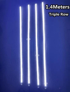 JHB 4PCS 1.4Meters TRIPLE ROW PURE WHITE LED Strips Lights for  17.5"Wheel Light - Picture 1 of 6