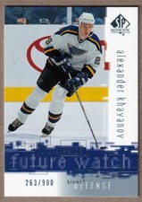 2000-01 SP Authentic Future Watch #161 Alexander Khavanov RC /900 - Blues