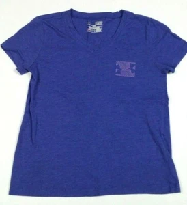 UNDER ARMOUR Girl's T-Shirt Sz YSM Blue Try To Stop Me Youth Small - Picture 1 of 4