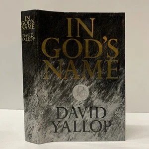 1984 David Yallop In God's Name 1st Edition Dustwrapper Religion Conspiracy D1 - Imagen 1 de 8