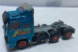 Vintage Majorette Semi Truck Truck Force Cabover Blue Die Cast