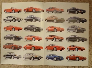 1989 Fold Out Car Ad Corvette Ferrari Mustang GT Trans Am Supra RX7 Mercedes   - Picture 1 of 2