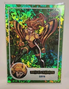 Upperdeck Marvel Beginnings V2 S2 Siryn Green Rainbow Mirror World 54/61 - Picture 1 of 2