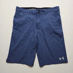 Under Armour Athletic Chino Shorts Boys Size 18 Blue M3 - Picture 1 of 13
