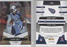 2010 Certified Mirror Gold Materials Prime /50 Kenny Britt #145